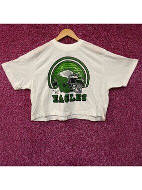 Junk Food Clothing NFL Philadelphia Eagles Game Time Mock Neck Crop Tee XL